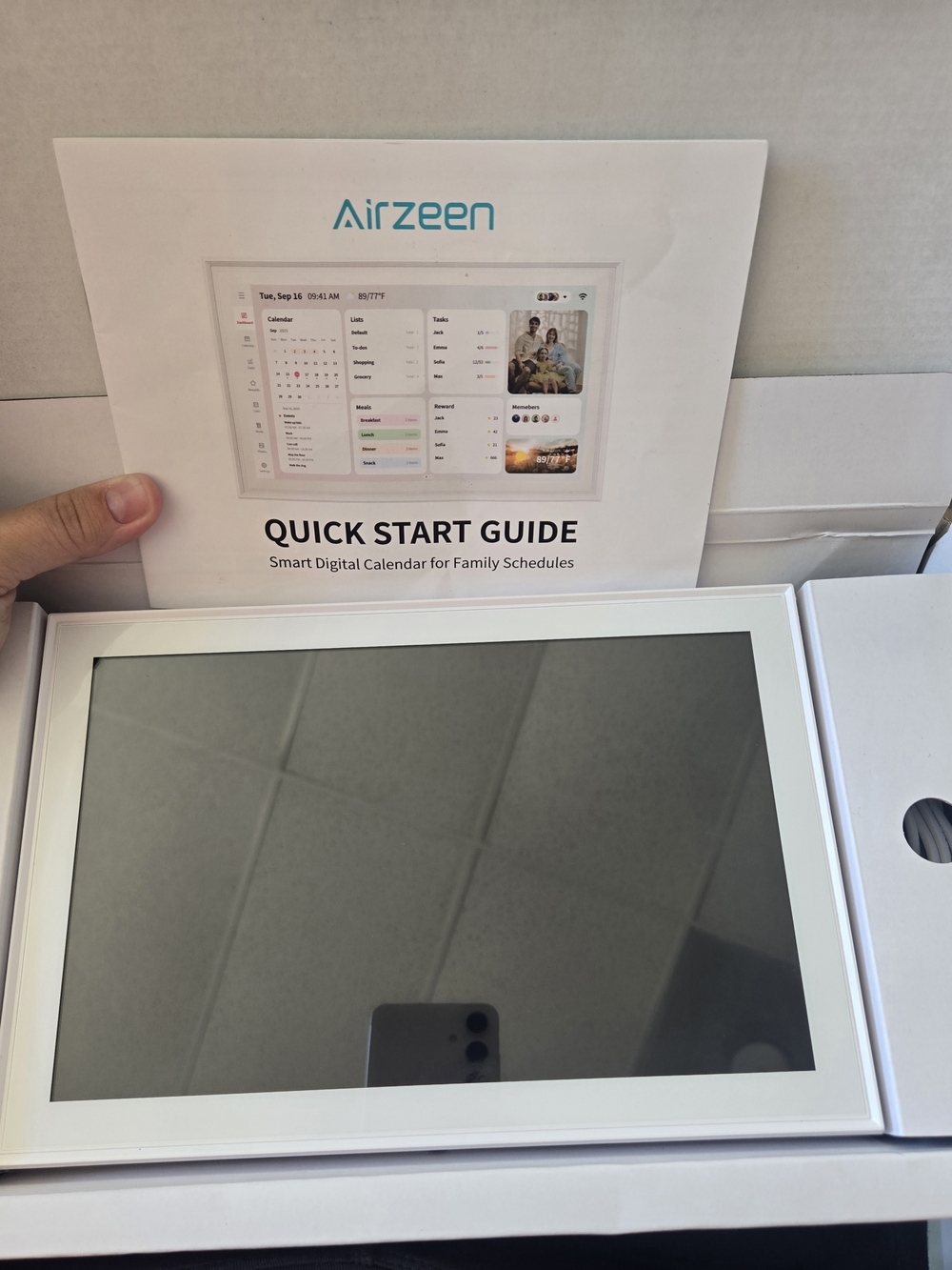 Smart Digital Calendar Tablet - White